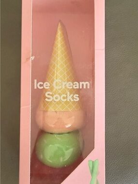 Ice Cream Socks - Pink, Yellow & Green Novelty Sock Set